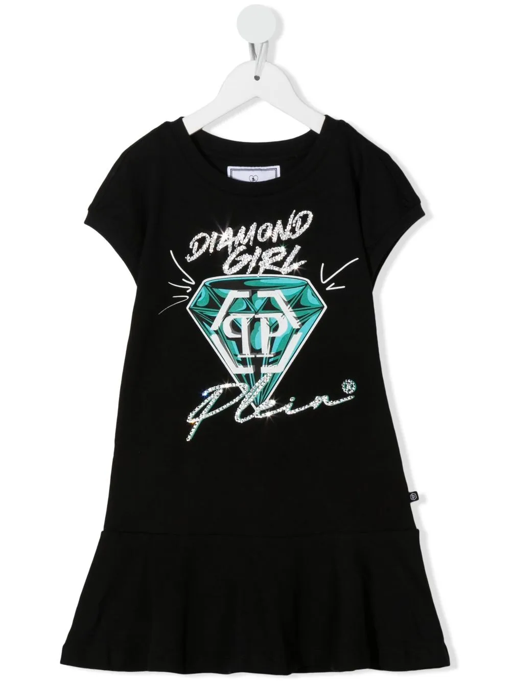 

Philipp Plein Junior vestido con estampado gráfico - Negro