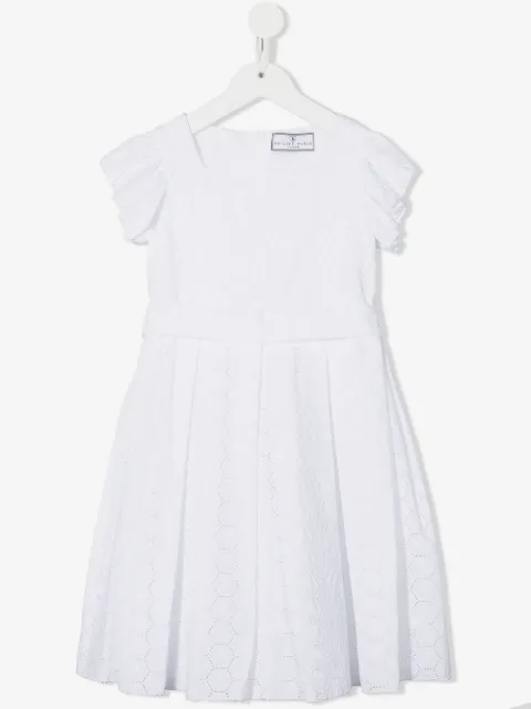 Philipp Plein Junior vestido midi plisado
