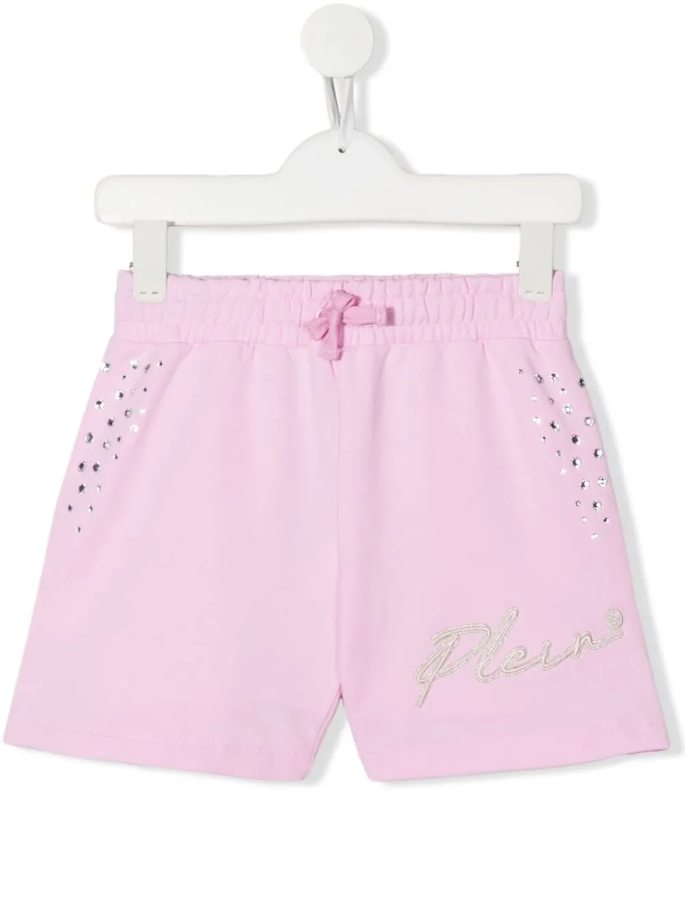 

Philipp Plein Junior shorts con detalle de lentejuelas - Rosado