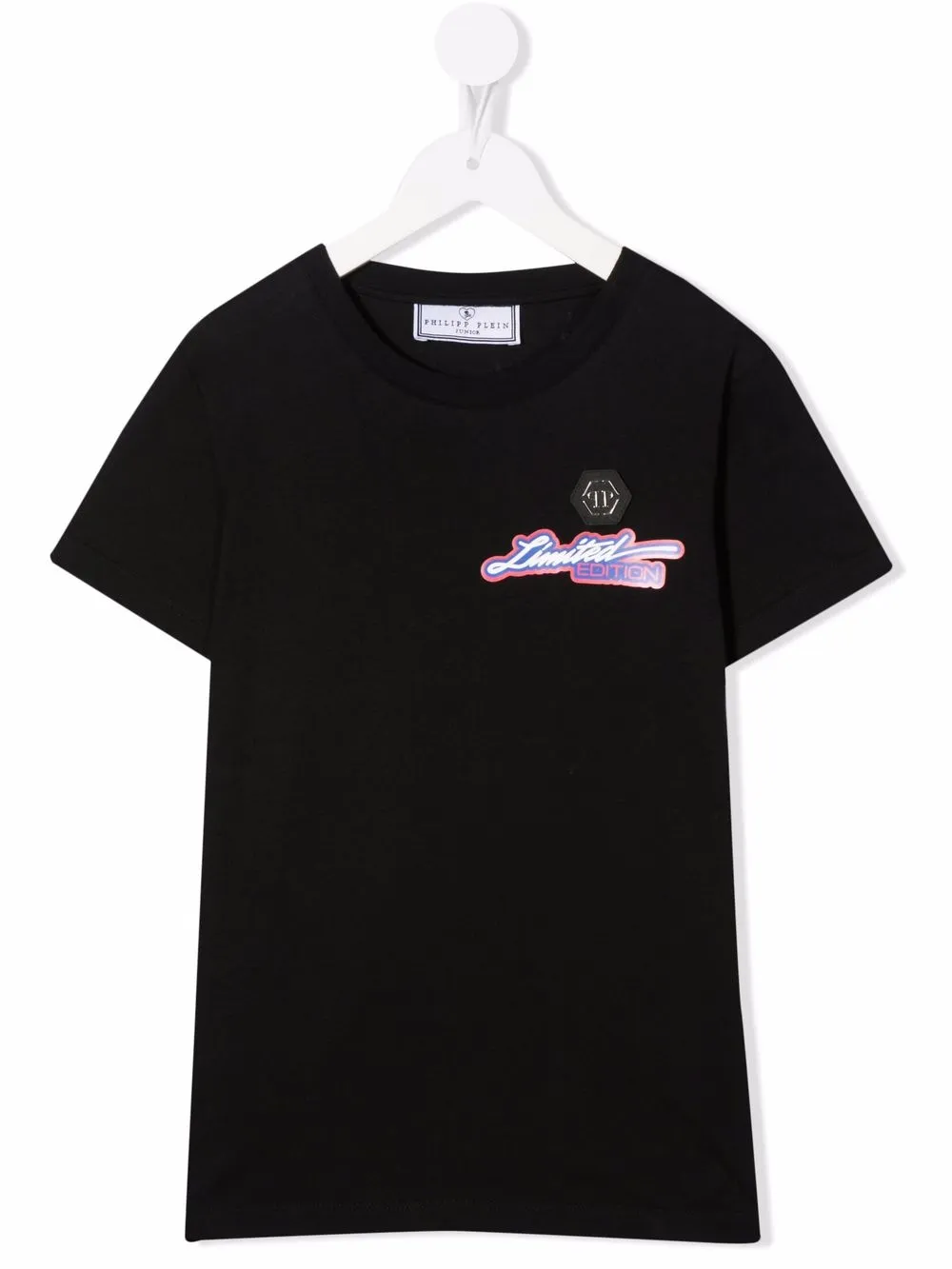 

Philipp Plein Junior playera con motivo Skull - Negro