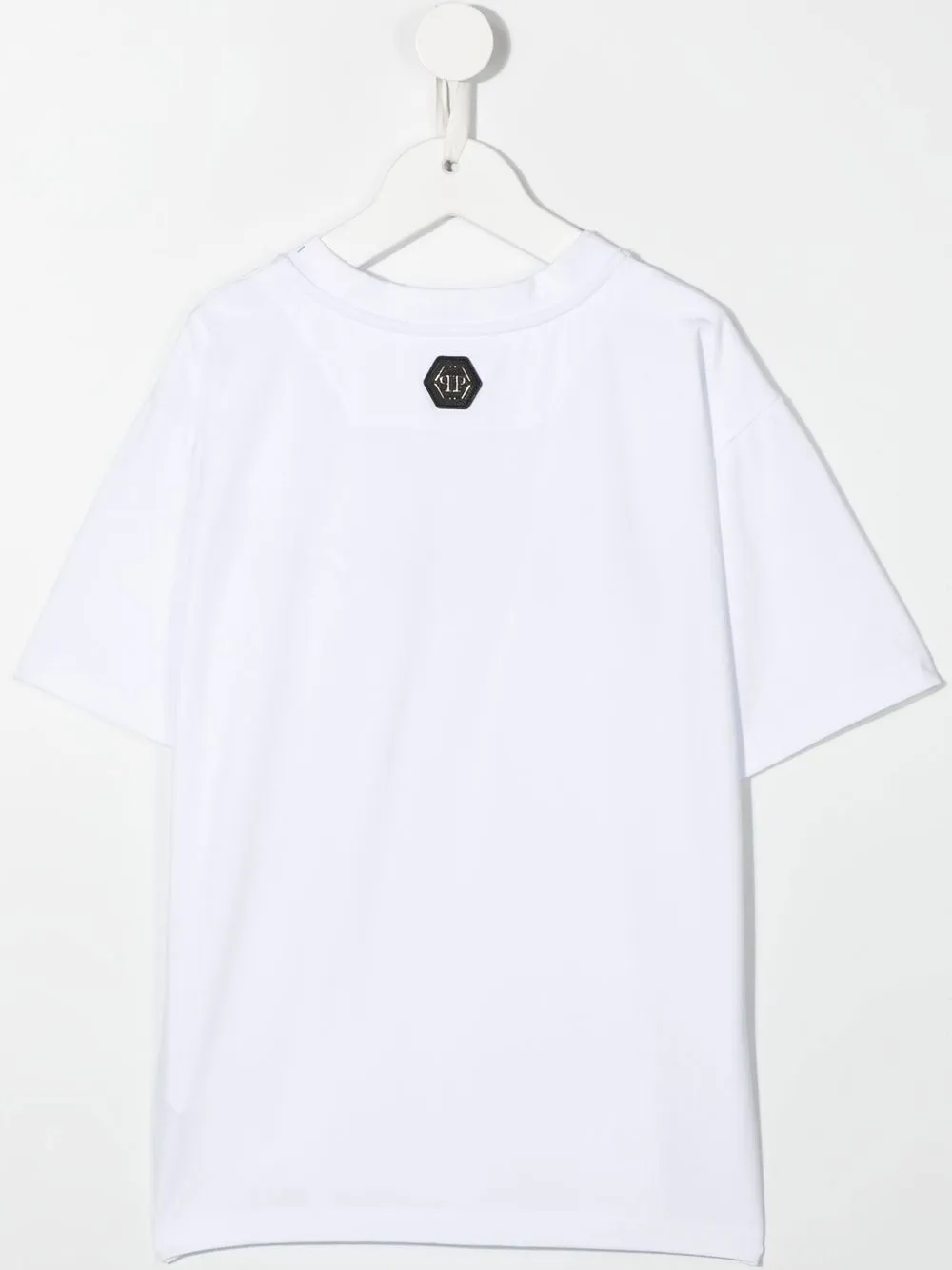 Philipp Plein Junior T-shirt met geborduurd logo - Wit