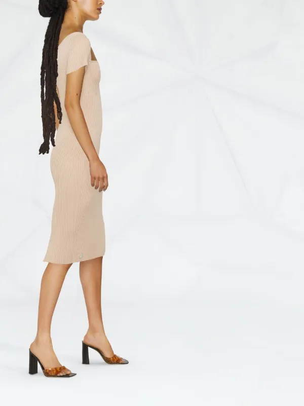 フィリッププレイン　ニットドレス Philipp Plein ケーブルニット ドレス | ピンク | FARFETCH JP