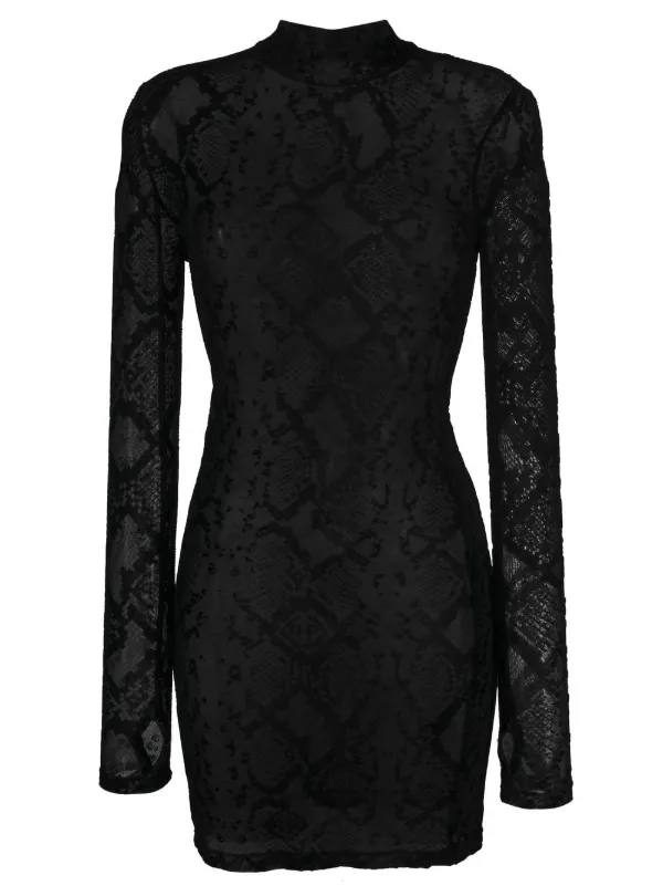 Sheer snakeskin clearance dress