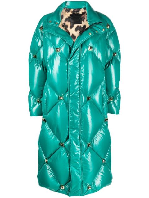 Philipp Plein quilted studded padded coat Women