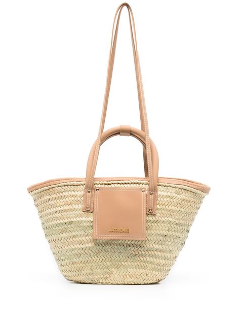 Jacquemus logo-plaque tote bag