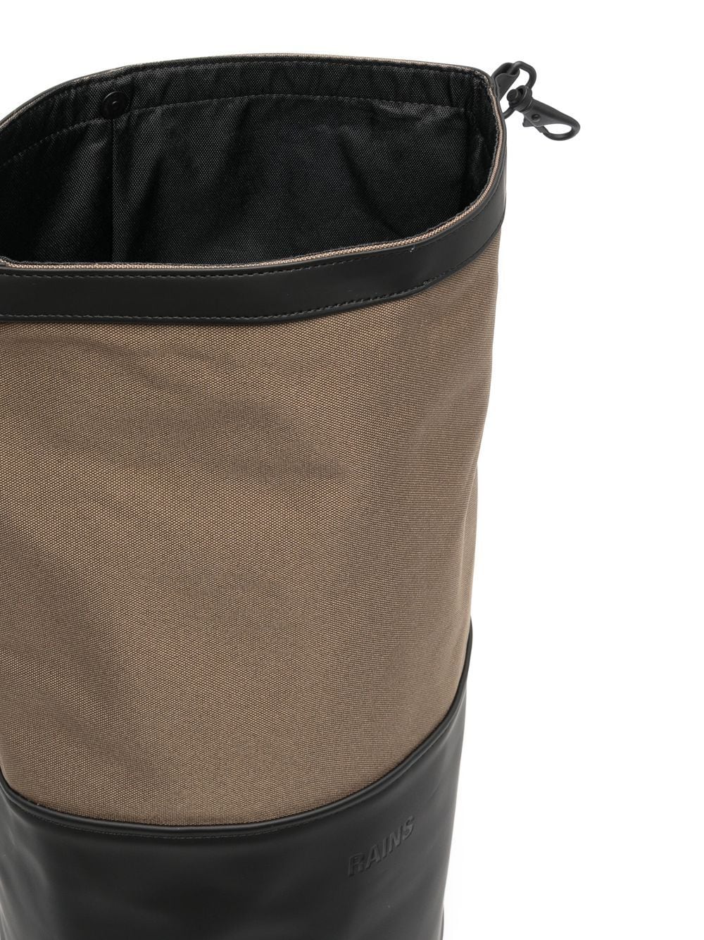 Rains sling bucket bag mini in black colourblock