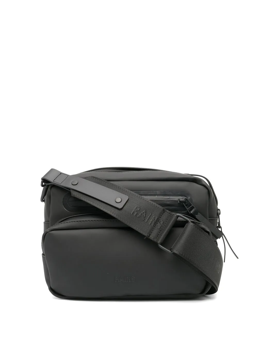 

Rains bolsa crossbody Box grande - Negro