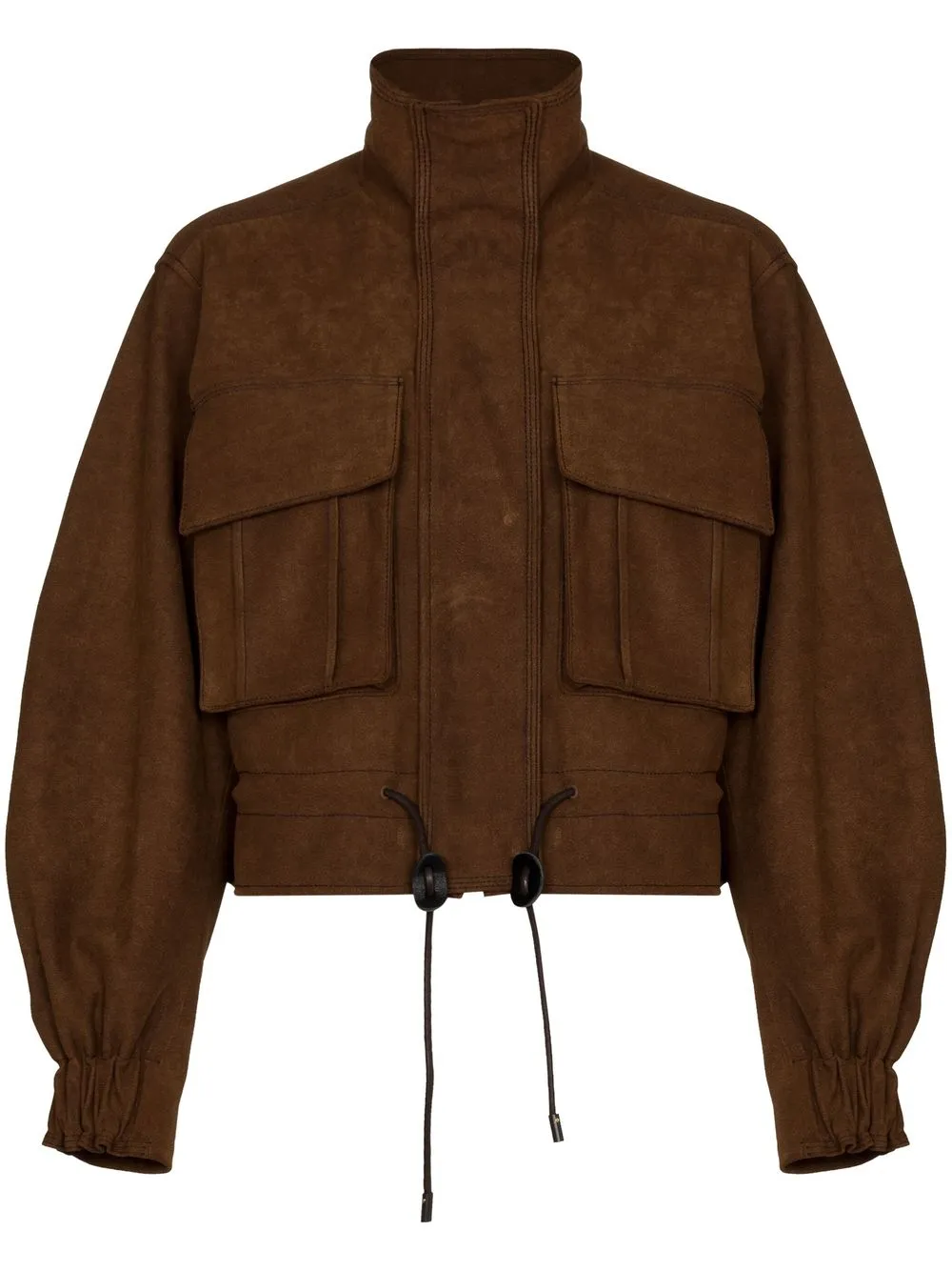 

LVIR cropped shirt jacket - Brown