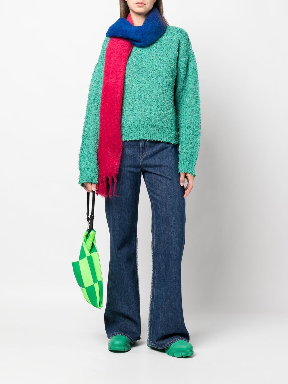 Andersson Bell Murdeira speckled-knit jumper - Green