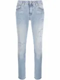 Love Moschino distressed-effect skinny jeans - Blue
