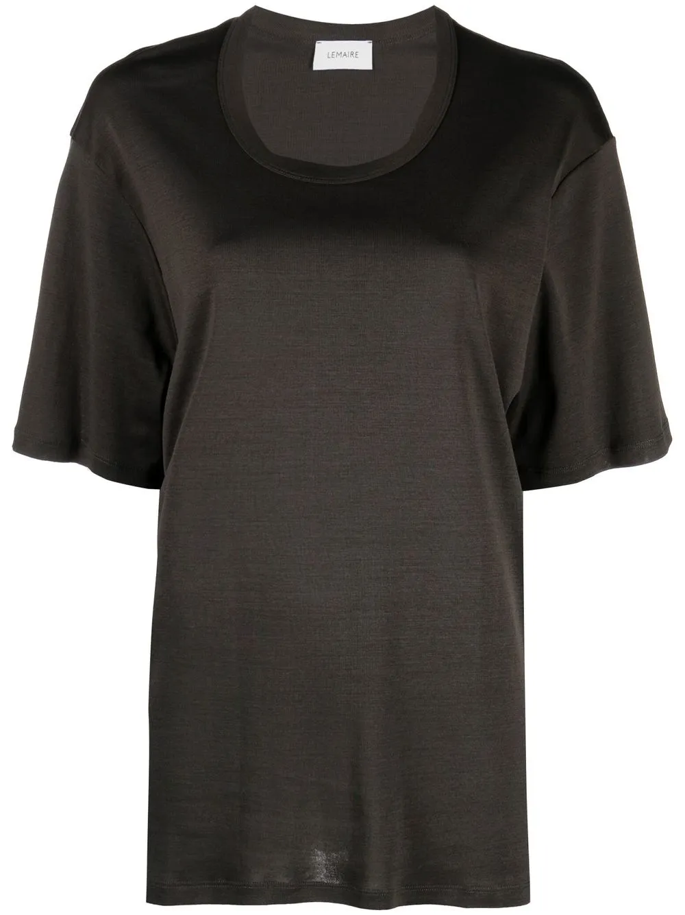 

Lemaire scoop neck rib jersey top - Neutrals