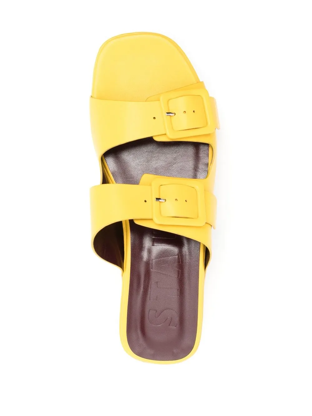 STAUD Remi buckle-detailed Platform Slides - Farfetch