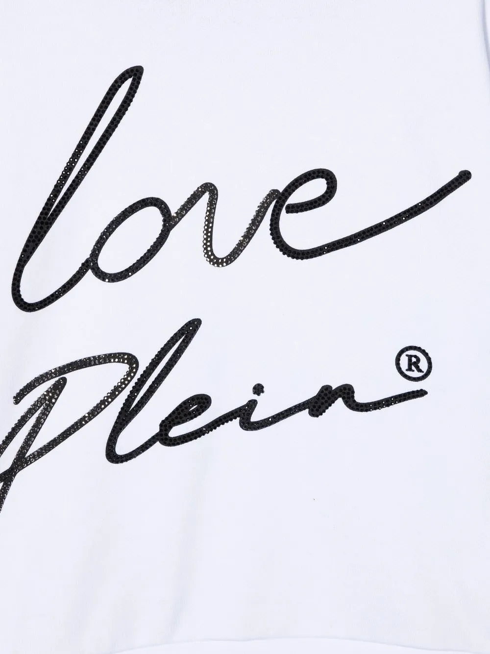  Philipp Plein Junior Langarmshirt Mit Logo Print   Weiß 