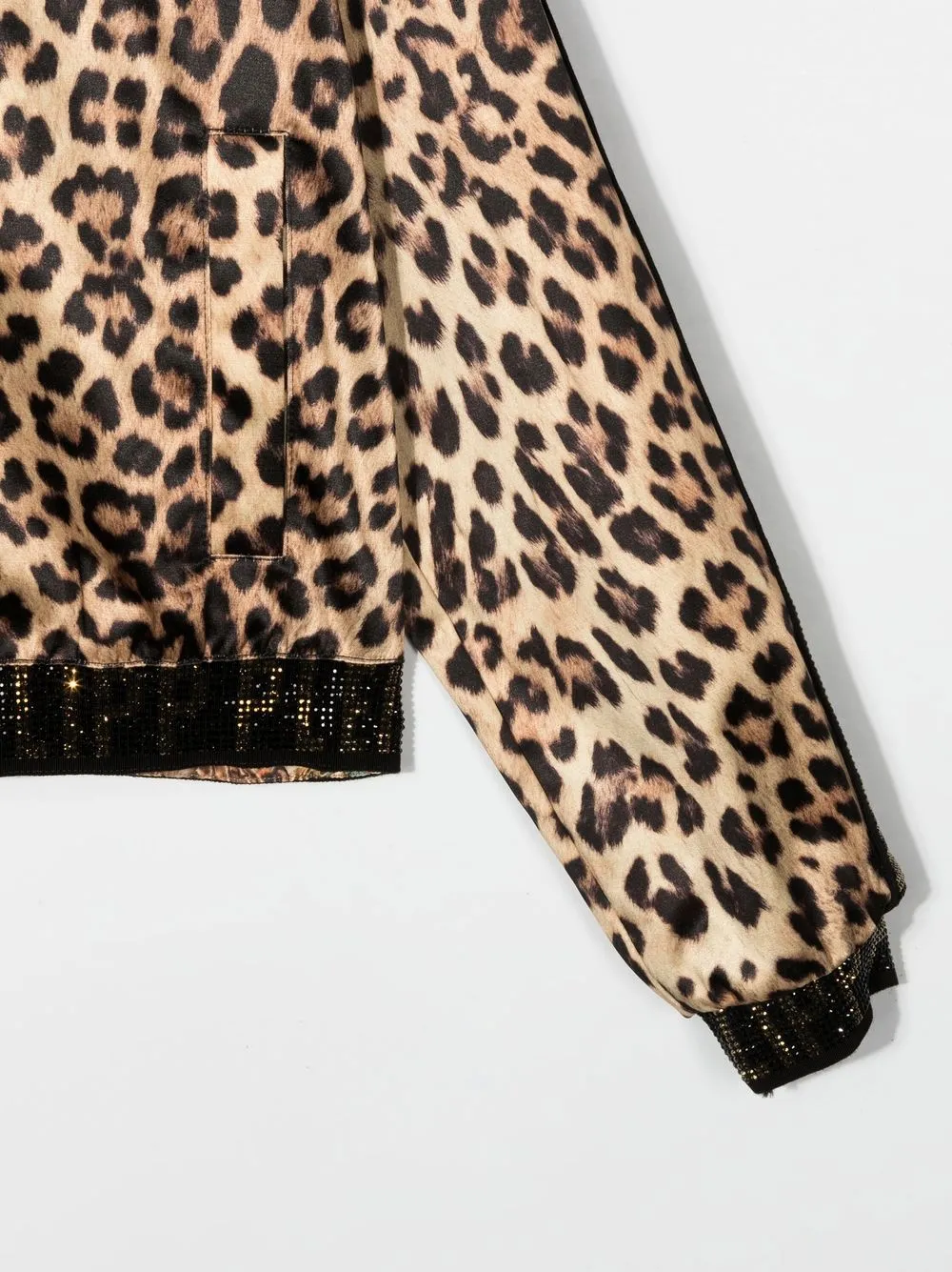  Philipp Plein Junior Jacke Mit Leoparden Print   Nude 