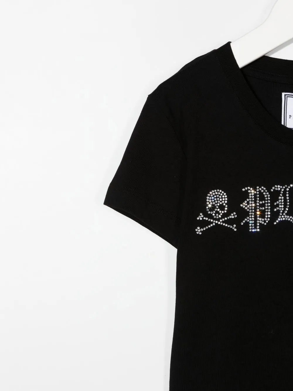  Philipp Plein Junior T Shirt Mit Logo   Schwarz 