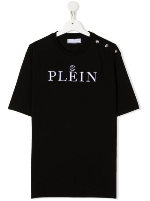 Philipp Plein Junior chest-logo crewneck T-shirt