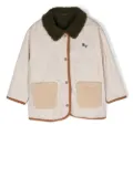 Bobo Choses faux-shearling reversible jacket - Neutrals