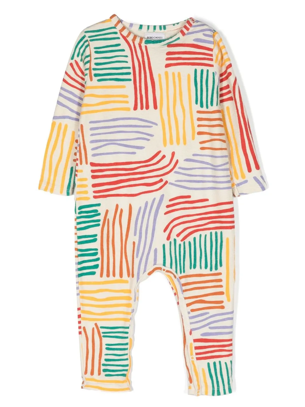 

Bobo Choses mameluco Crazy Lines - Blanco