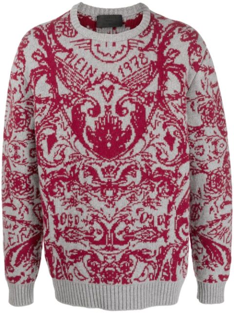 Philipp Plein intarsia-knit design jumper Men