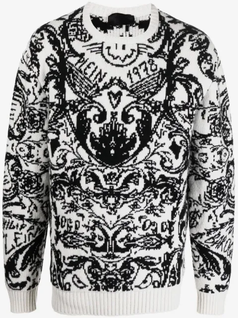 Philipp Plein Pullover mit Intarsienmuster