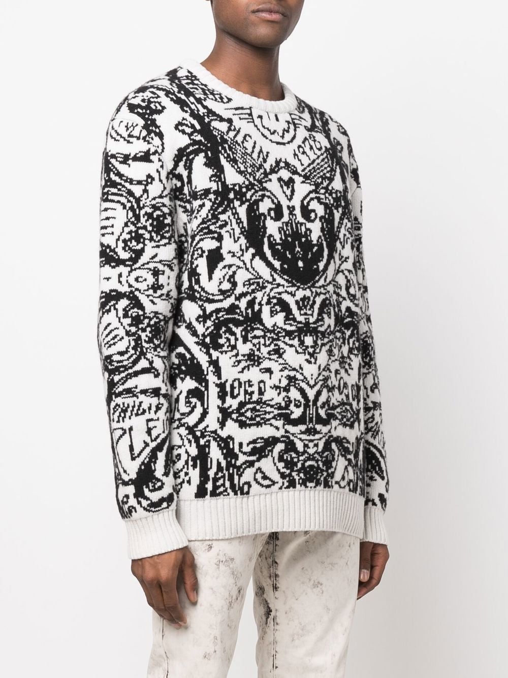 Philipp Plein monogram-print Knitted Blanket - Farfetch