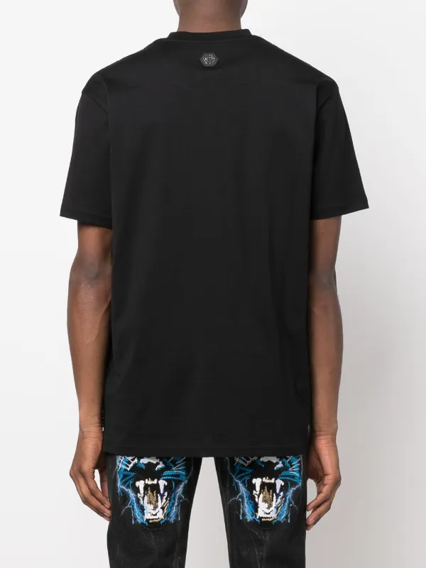 Philipp Plein ネックレスプリント Tシャツ | ブラック