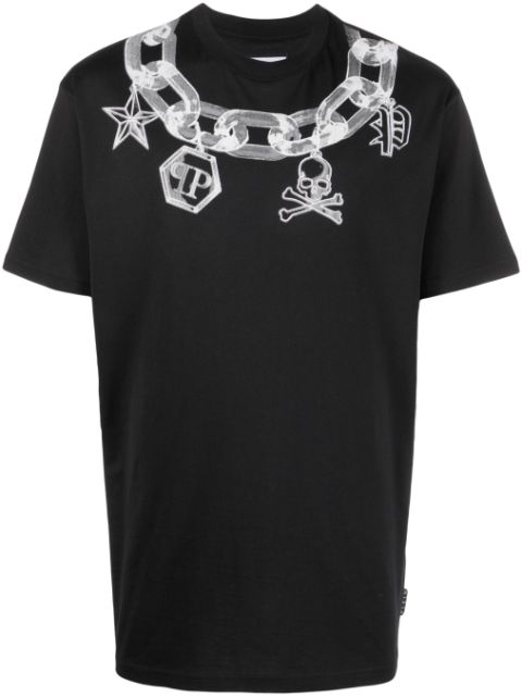 Philipp Plein necklace print T-shirt Men