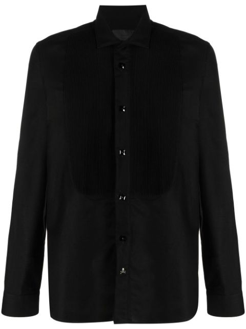 Philipp Plein pleated-bib detail shirt Men