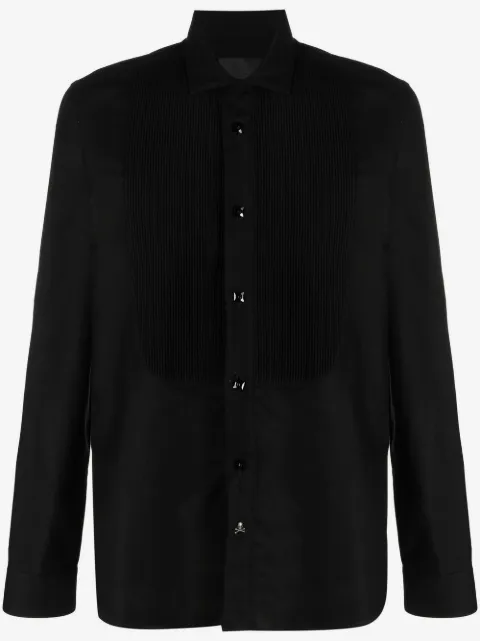 Philipp Plein camisa con corbata negra