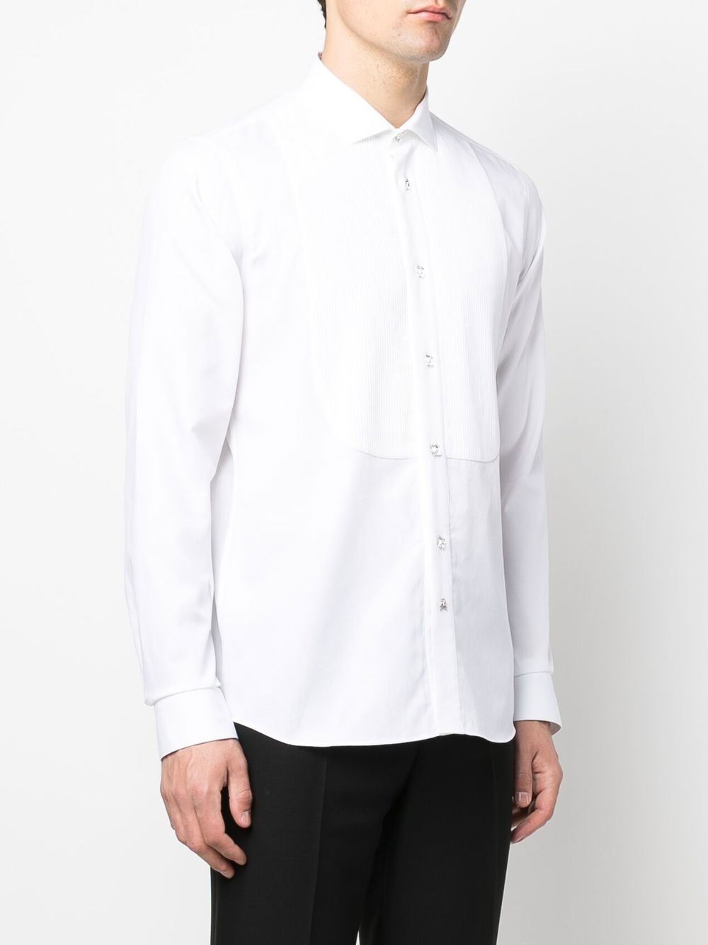 Philipp Plein pleated-panel detail shirt Men