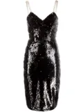 Philipp Plein sequin embellished midi dress - Black