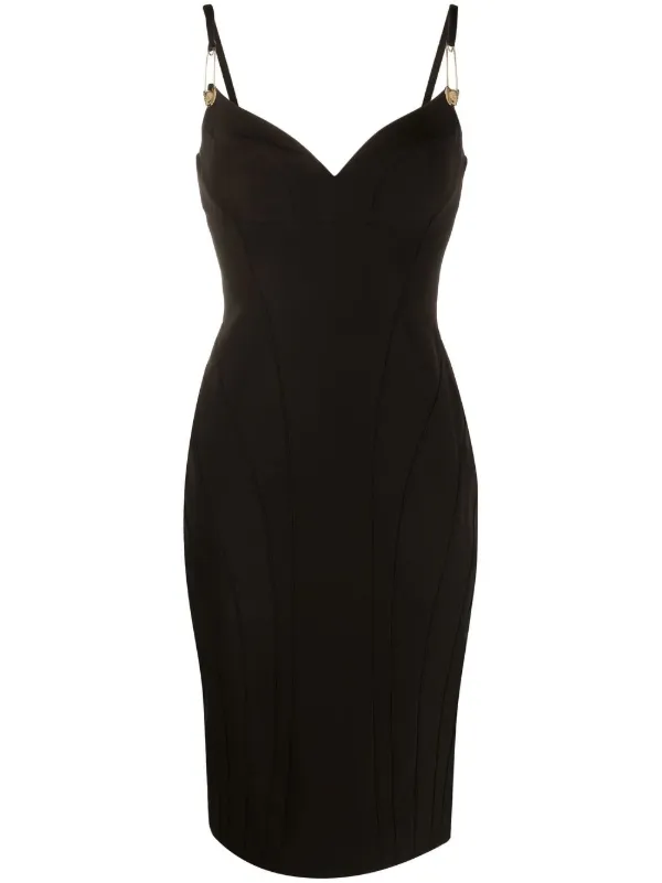philipp plein black dress Cut Midi | Midi dress