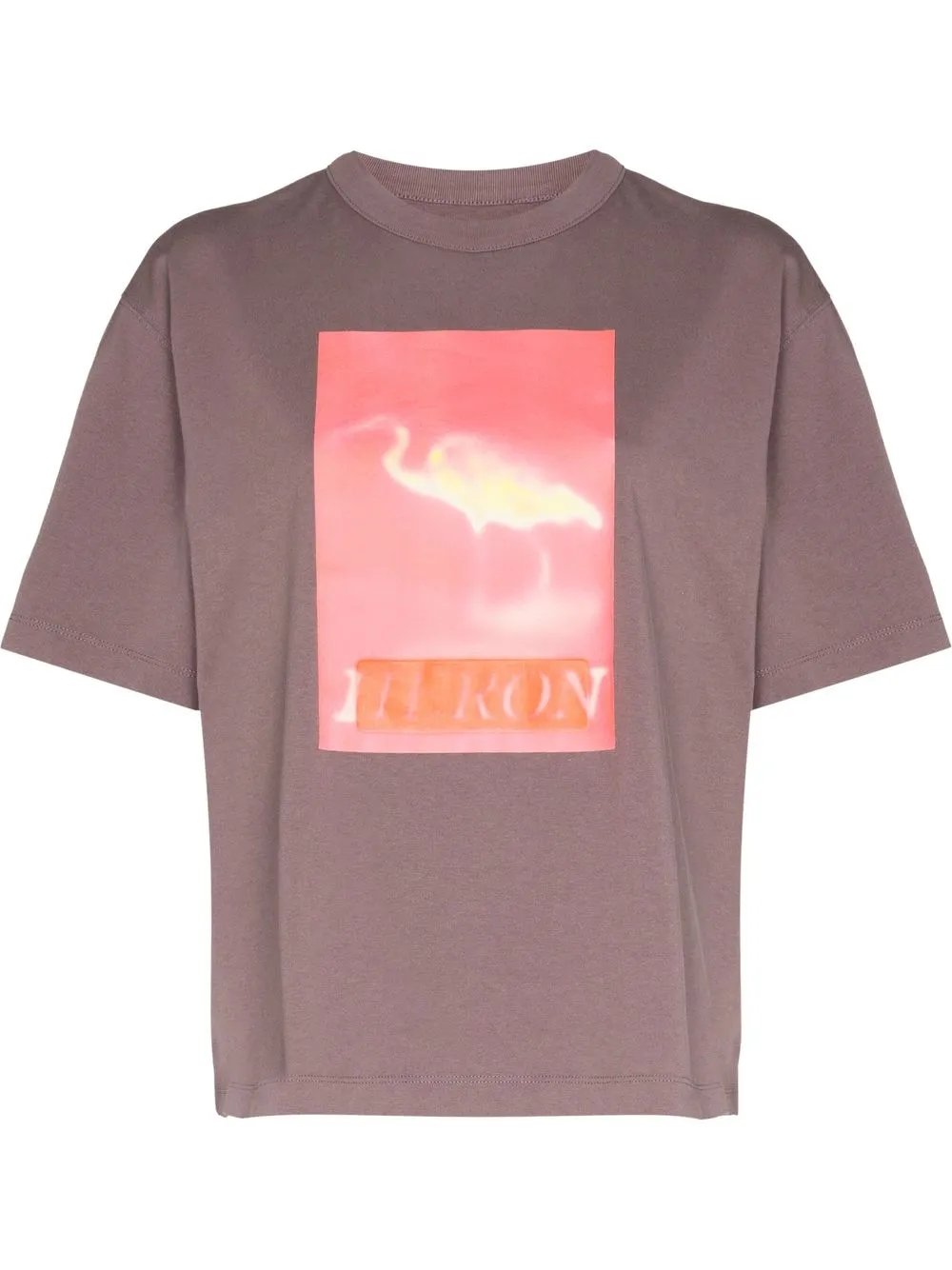 HERON PRESTON HERON-PRINT CENSORED T-SHIRT