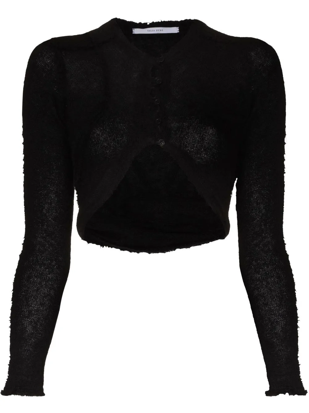 

Talia Byre Bolero knitted cropped top - Black