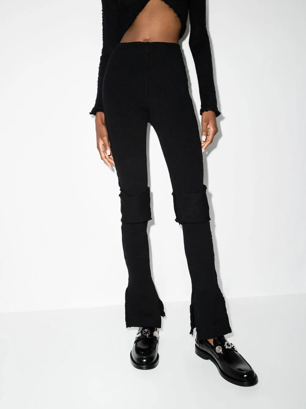 Talia Byre Warm Up knitted flared trousers | Knitted Trousers | Image 2