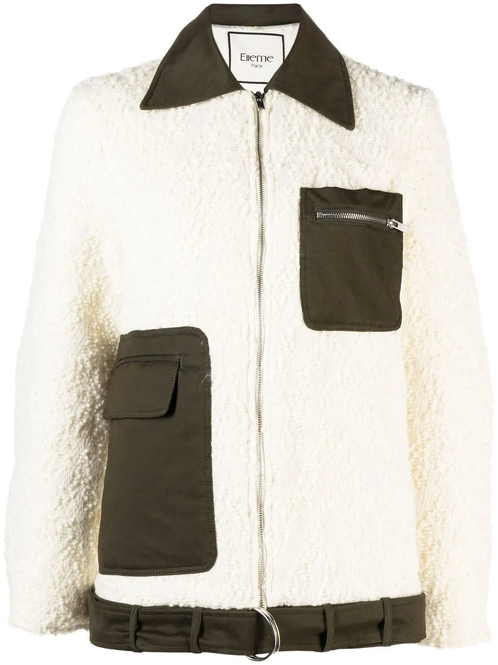 

Elleme zip-fastening multi-panel jacket - Neutrals