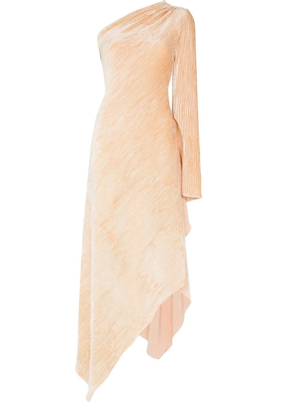 

Maria Lucia Hohan one-shoulder velvet dress - Neutrals