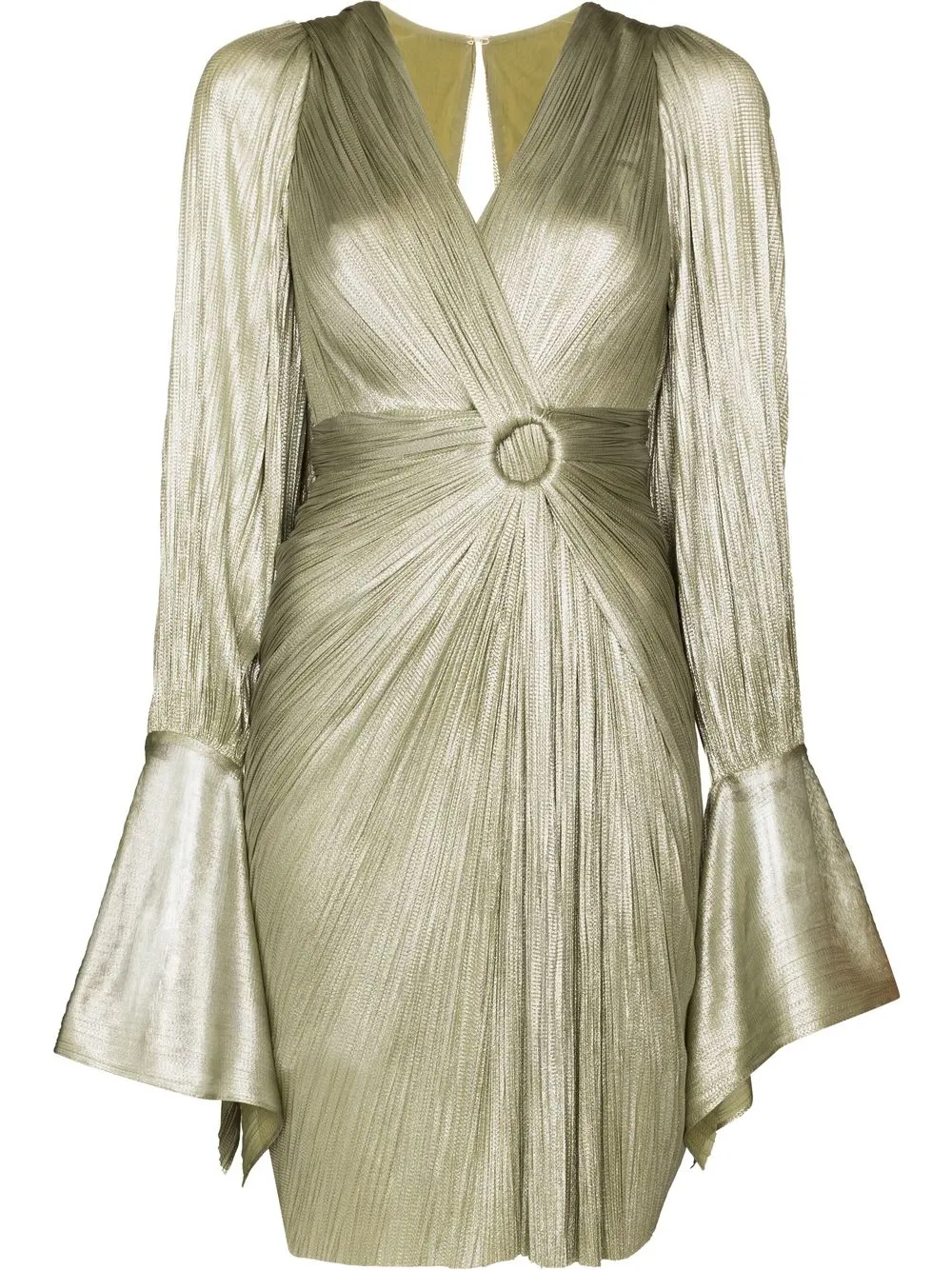 

Maria Lucia Hohan gathered-waist mini dress - Metallic