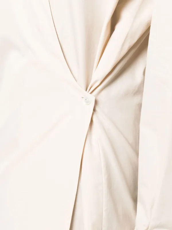 ワンピース LEMAIRE DRESSES CREAMY WHITE Creamy White Long Shirt Dress | LEMAIRE