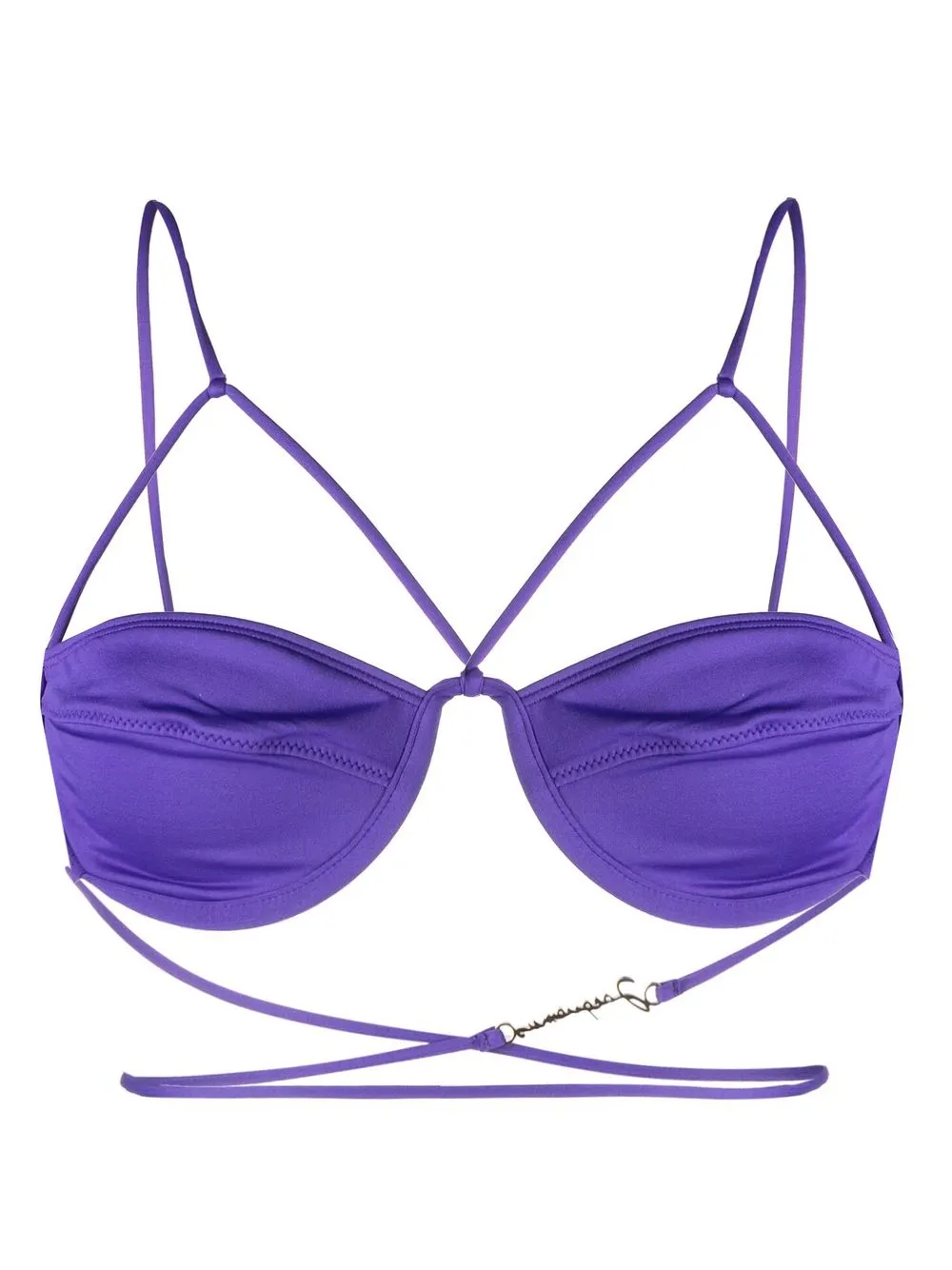 

Jacquemus Le Haut de Maillot Signature bikini top - Purple