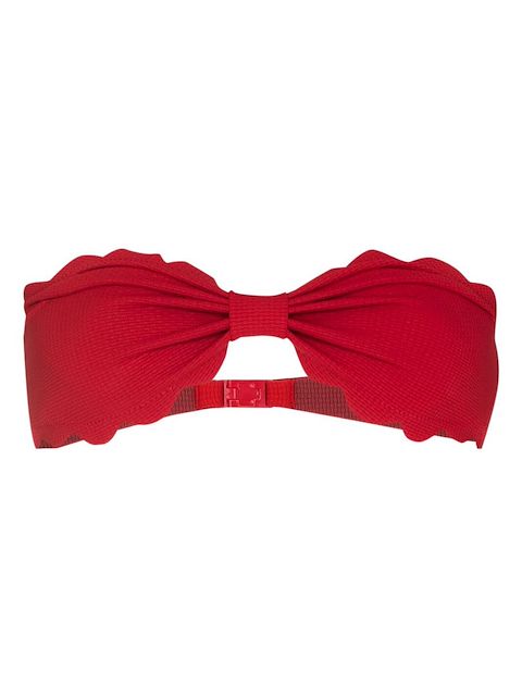 Marysia scallop-edge bikini top
