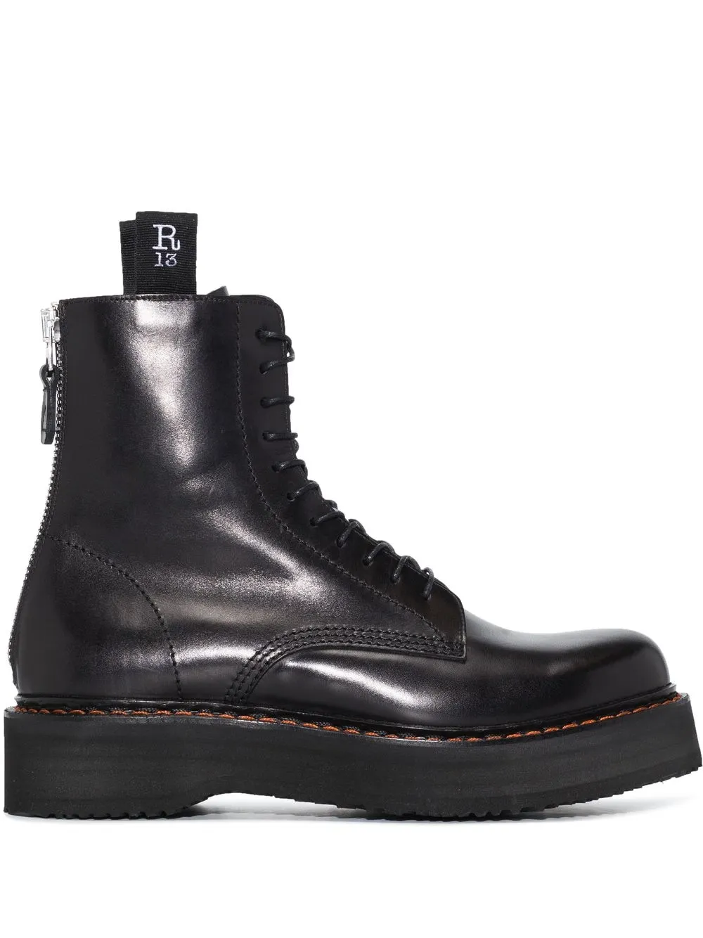 R13 LACE-UP COMBAT BOOTS