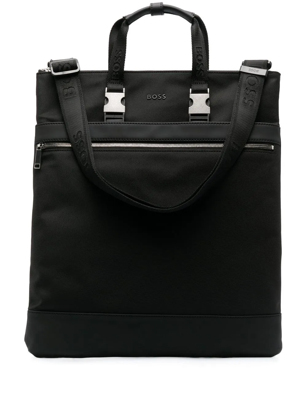 

BOSS tote con detalle de hebilla - Negro