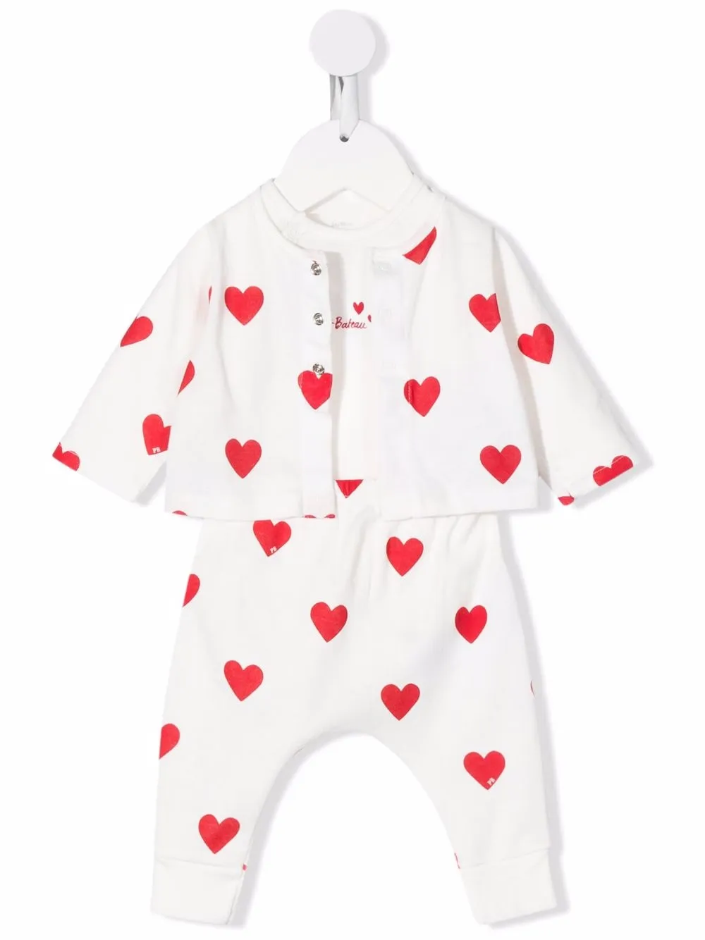 Petit Bateau Driedelige set Wit