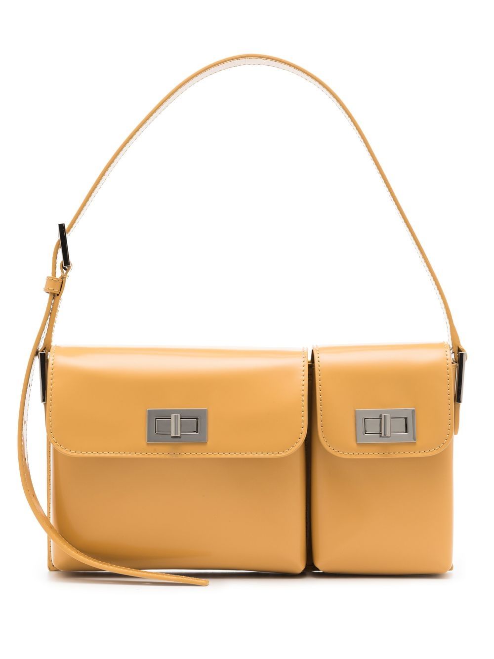 

BY FAR Billy segmented shoulder bag - Neutrals