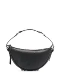 BY FAR grained-leather curved shoulder bag - Black