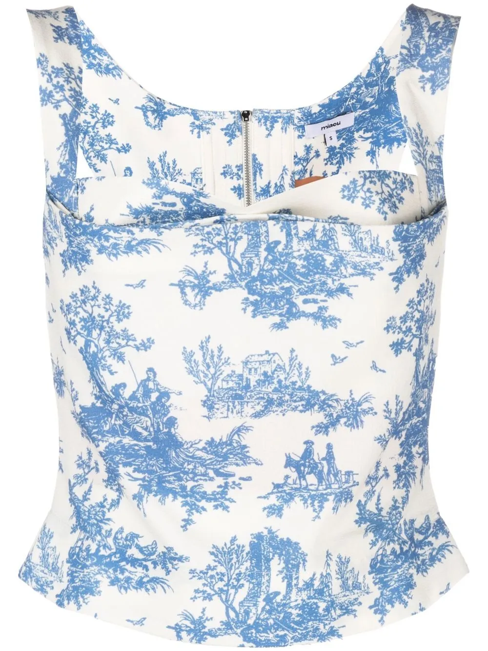 

Miaou top estilo corset Imogene - Azul