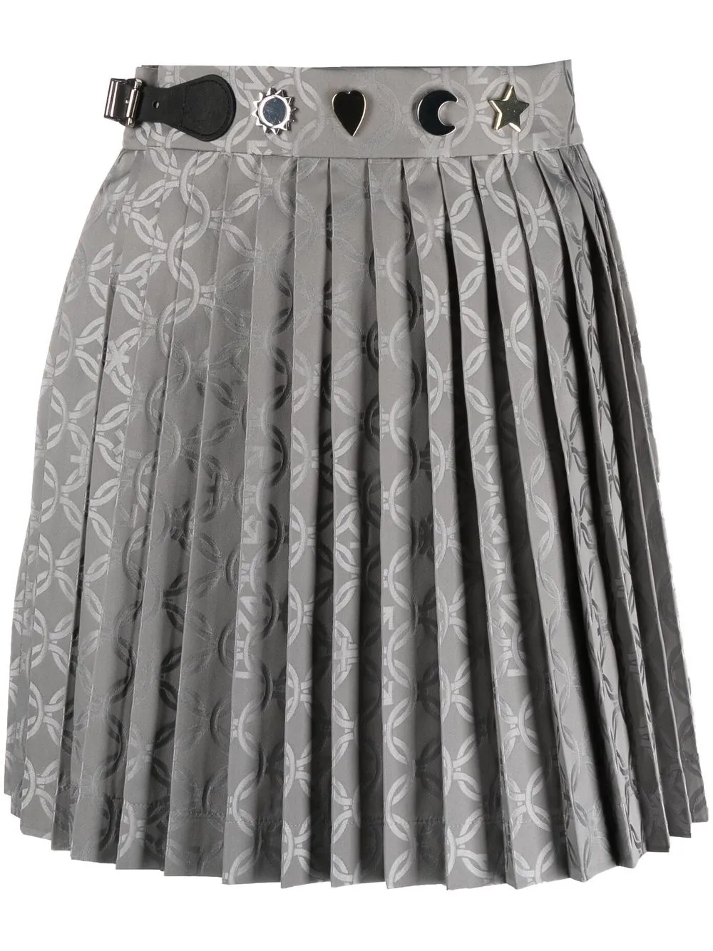 

Charles Jeffrey Loverboy falda corta plisada - Gris