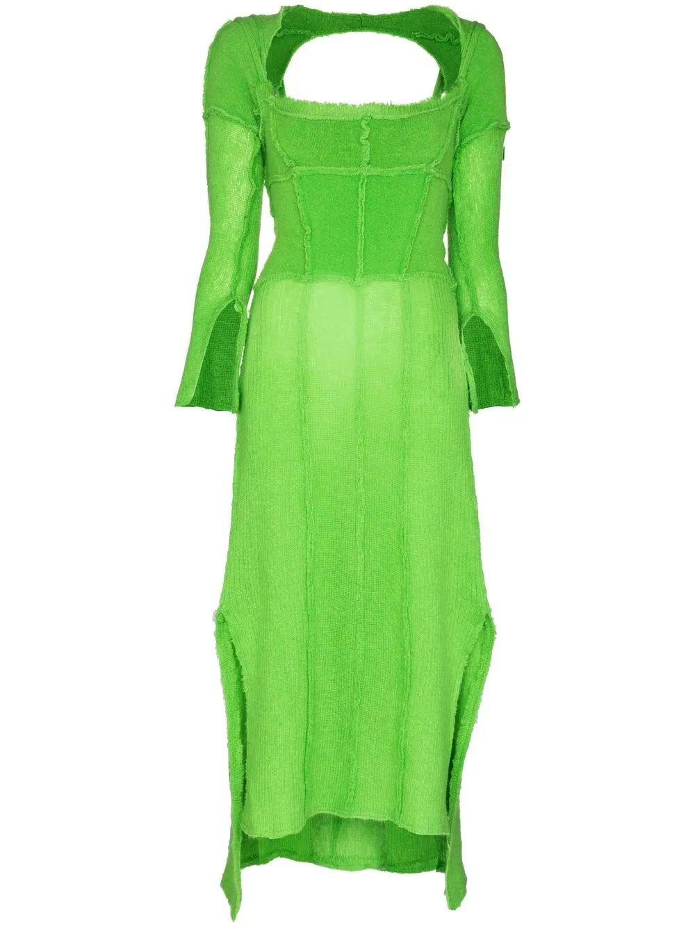 

Talia Byre vestido midi con mangas removibles - Verde