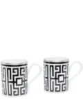 GINORI 1735 Labirinto porcelain mugs (set of 2) - White